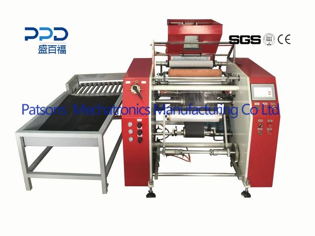 High speed fully auto stretch film rewinding machine